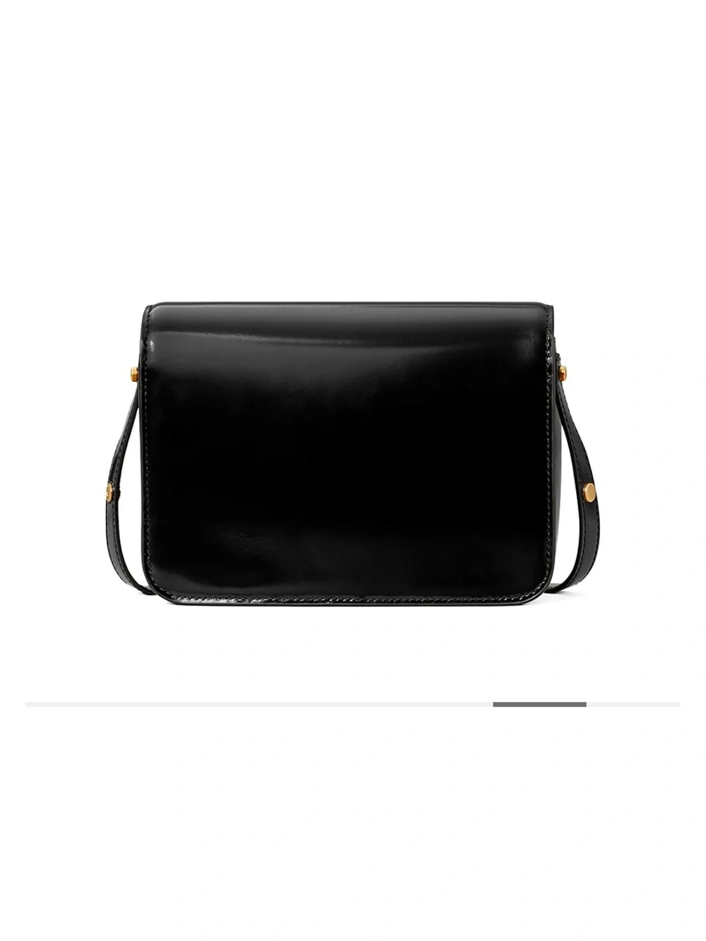 Tory Burch Black Leather ROBINSON SPAZZOLATO SHOULDER BAG ( NWT)
